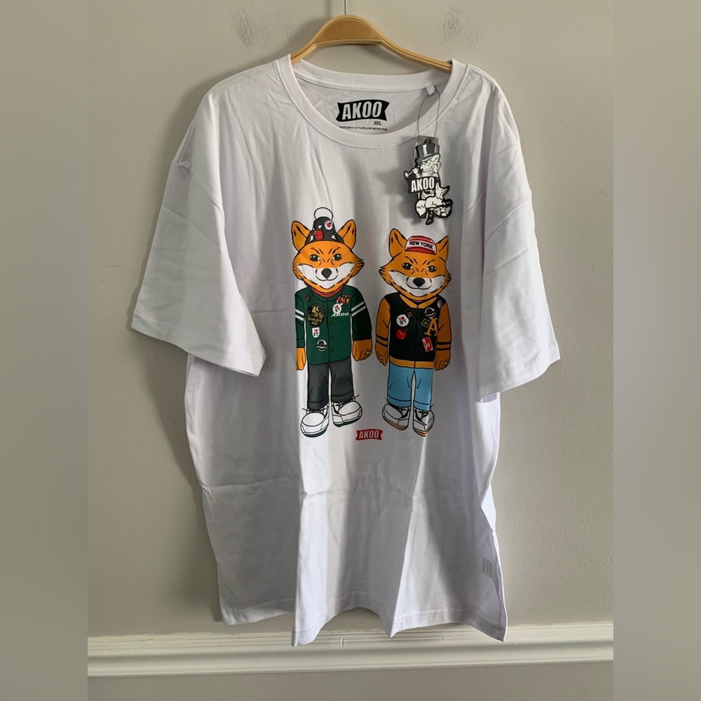 NEW AKOO MENS TEE SHIRT SIZE:3XL